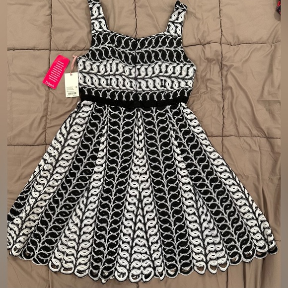 Alex Marie Dresses Nwt Dillards Alex Marie Dress Black White Midi